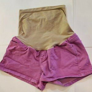 Pea In The Pod Maternity Over The Bump Pink shorts